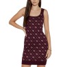 Guess Vestido Sarah 4G SL Dress SWTR Burdeos Mujer