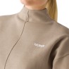 Guess Chaqueta Ursula High Neck Sweatshirt Beige Mujer
