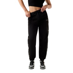 Guess Pantalón Chandal Octavia Jogger Negro Black Mujer