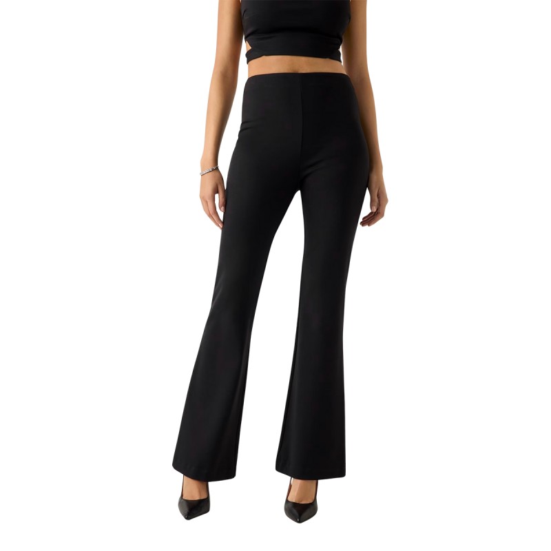 Guess Pantalón Noel Ponte Pant Negro Black Mujer