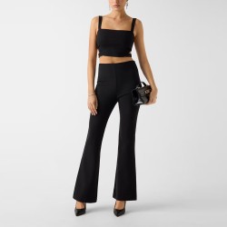Guess Pantalón Noel Ponte Pant Negro Black Mujer