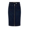 Guess Falda Vaquera Rosita Longuette Azul Oscuro Mujer