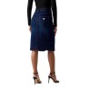 Guess Falda Vaquera Rosita Longuette Azul Oscuro Mujer