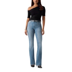 Guess Jean Pantalón Vaquero Sexy Flare Azul Claro Mujer