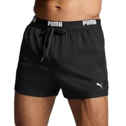 Puma Bañador Swim Men Logo Short Length Negro Black Hombre