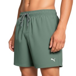 Puma Bañador Swim Medium Length Shorts Verde Dark Sage Hombre