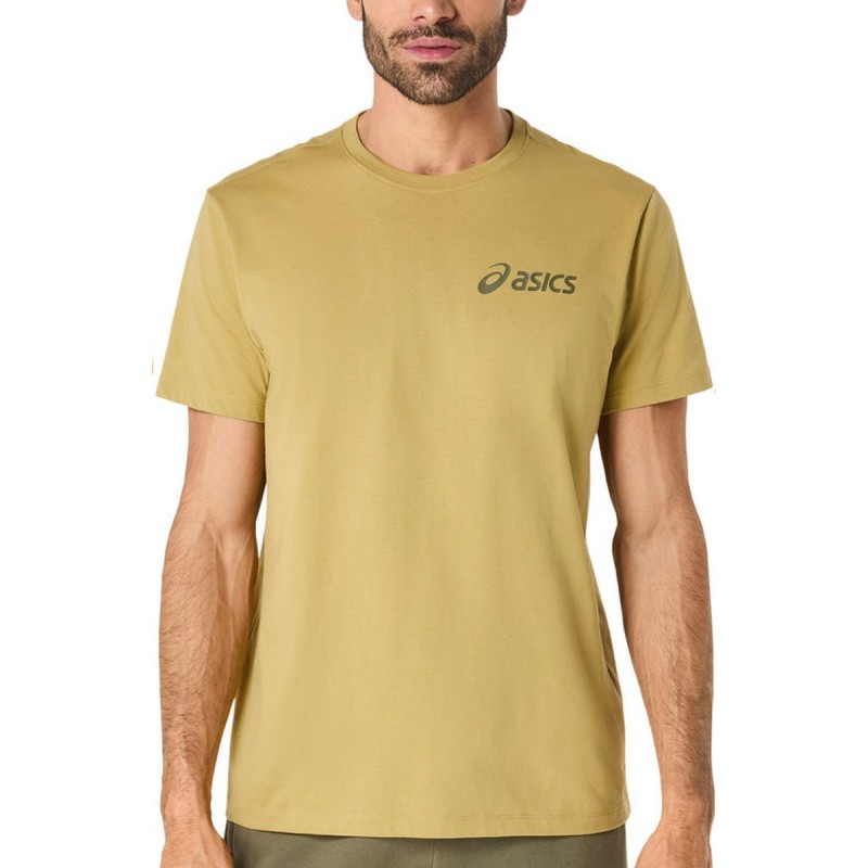 Asics Camiseta Chest Logo Ss Amarillo Lemongrass Hombre