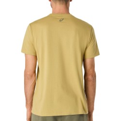 Asics Camiseta Chest Logo Ss Amarillo Lemongrass Hombre