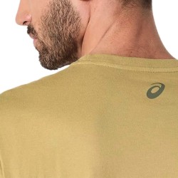 Asics Camiseta Chest Logo Ss Amarillo Lemongrass Hombre