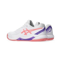 Asics Zapatilla Padel Gel-dedicate 8 Blanco Rosa White Guava Mujer