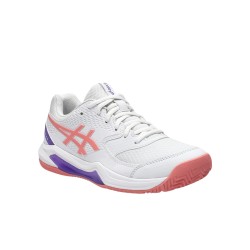 Asics Zapatilla Padel Gel-dedicate 8 Blanco Rosa White Guava Mujer
