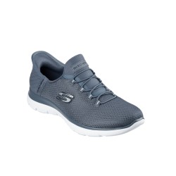 Skechers Zapatilla Deportiva Summits-Diamond Dream Slip-ins Gris Pizarra Slate Mujer