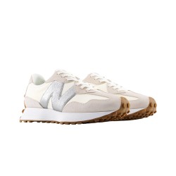 New Balance Zapatilla 327 Beige Plata Mujer