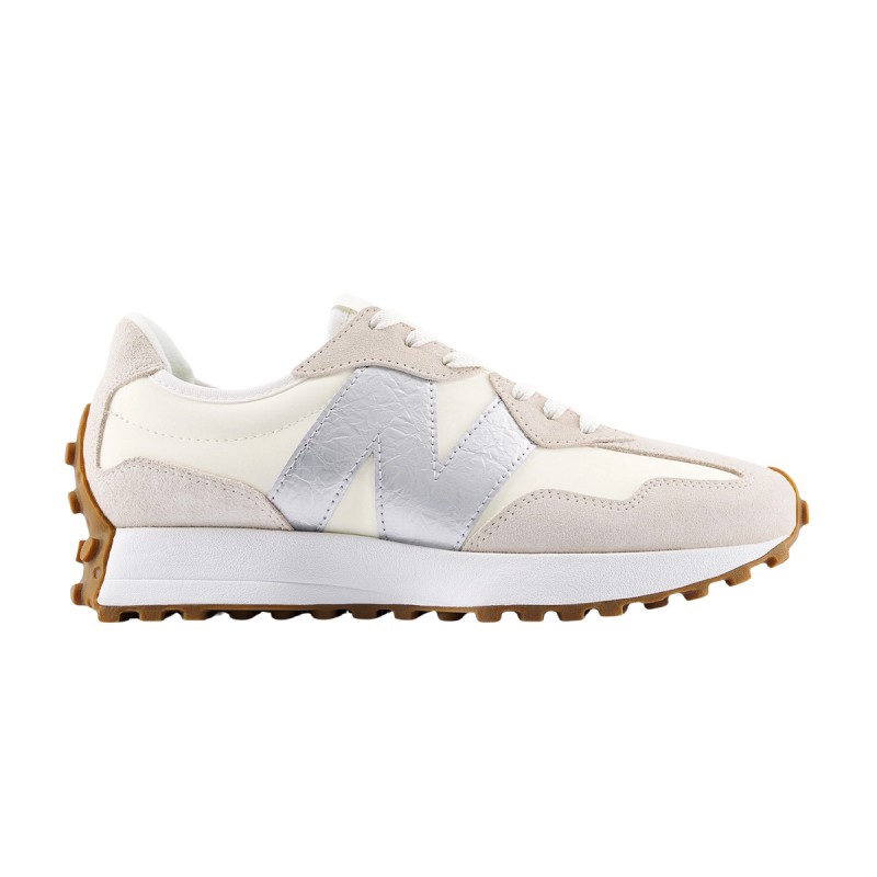 New Balance Zapatilla 327 Beige Plata Mujer