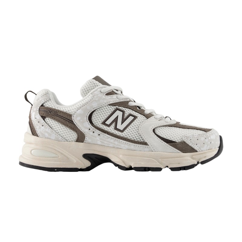 New Balance Zapatilla Casual 530 Blanco Marrón Mujer