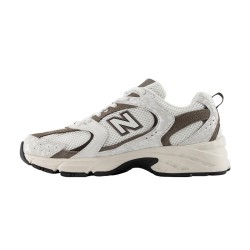 New Balance Zapatilla Casual 530 Blanco Marrón Mujer