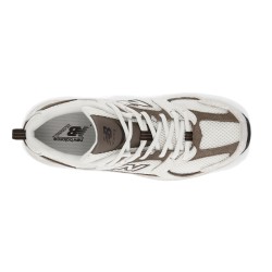 New Balance Zapatilla Casual 530 Blanco Marrón Mujer