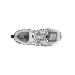 New Balance Zapatilla Casual 530 Bungee Lace Azul Gris Niño