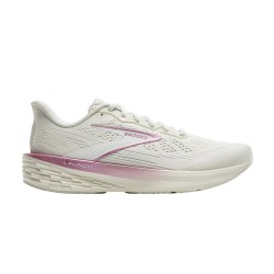 Brooks Zapatilla Running Launch 12 Blanco Roto Rosa Bluewash Pink Mujer