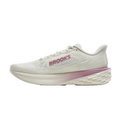 Brooks Zapatilla Running Launch 12 Blanco Roto Rosa Bluewash Pink Mujer