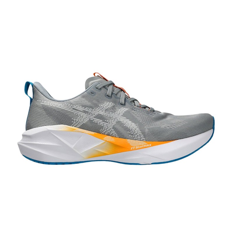Asics Zapatilla Running Novablast 5 Gris Gravel White Hombre