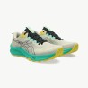 Asics Zapatilla Trail Running Trabuco Terra 3 Blanco Roto Verde Light Dust Hombre