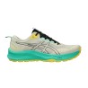 Asics Zapatilla Trail Running Trabuco Terra 3 Blanco Roto Verde Light Dust Hombre