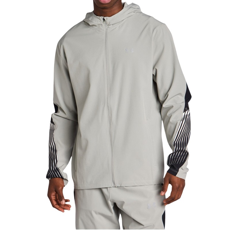 Under Armour Chaqueta Running Velociti Storm Gris Titanium Hombre