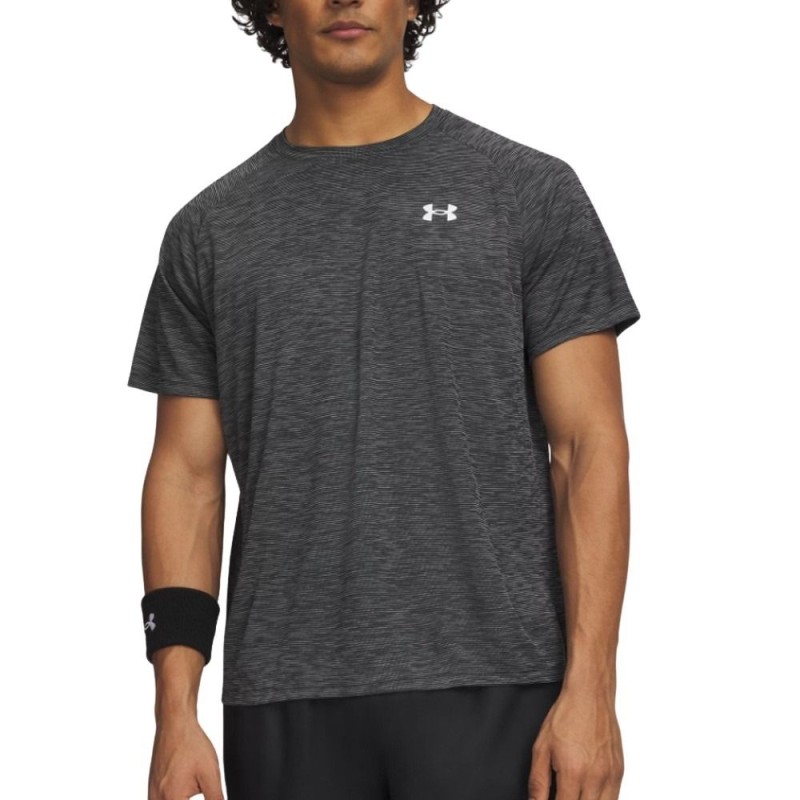 Under Armour Camiseta Tech Textured Negro Black Hombre
