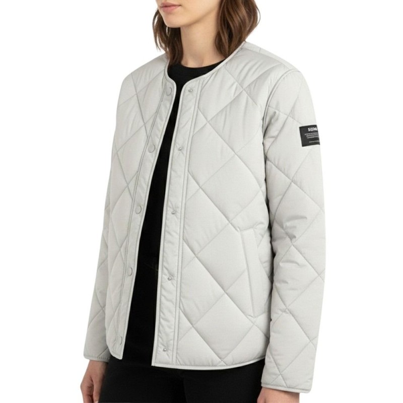 Ecoalf Chaqueta Fibras Musa Blanco Roto Bone Mujer