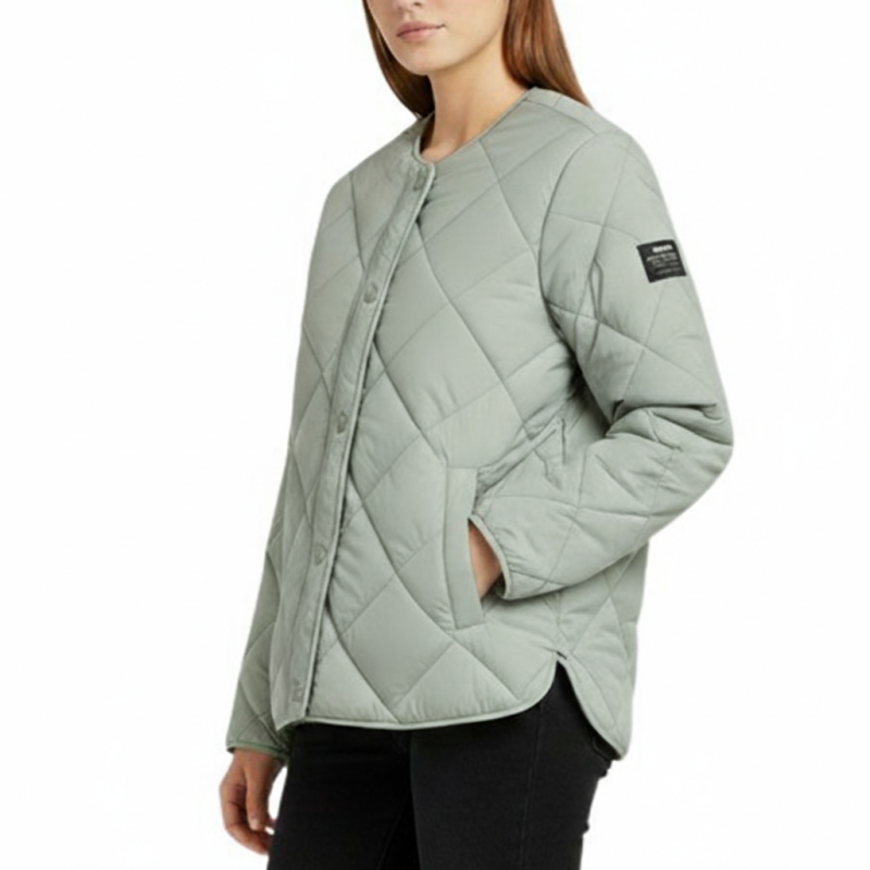 Ecoalf Chaqueta Fibras Musa Verde Sage Mujer