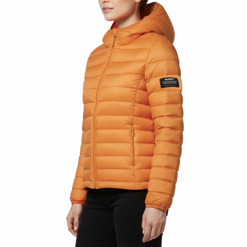 Ecoalf Chaqueta Fibras Atlantic Naranja Targerina Mujer