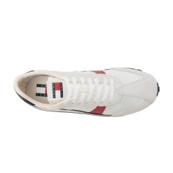 Tommy Hilfiger Zapatilla Casual Retro Runner Archive Open Mesh Blanco Hombre