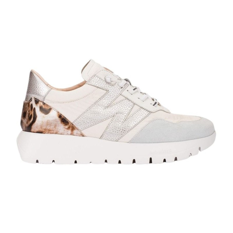 Wonders Zapatilla Casual A-24100 Blanco Roto Hielo Mujer