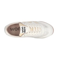 Wonders Zapatilla Casual AP-2101 Blanco Beige Off Mujer