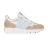 Wonders Zapatilla Casual A-24101 Beige Plata Mujer