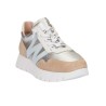 Wonders Zapatilla Casual A-24101 Beige Plata Mujer