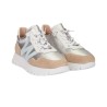 Wonders Zapatilla Casual A-24101 Beige Plata Mujer