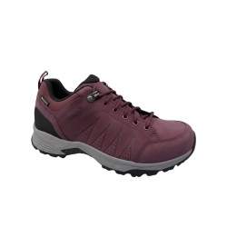 Treksta Zapatilla Trekking Sandnes Low GTX Rojo Burdeos Burgundy Dark Grey Mujer