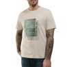 Street One Camiseta Estampado Frontal Beige White Sand Hombre