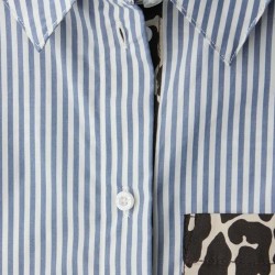 Street One Camisa A Rayas Azul Blanco Mujer