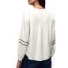 Street One Camisa Tunika Mit Tape-Details Blanco Off White Mujer