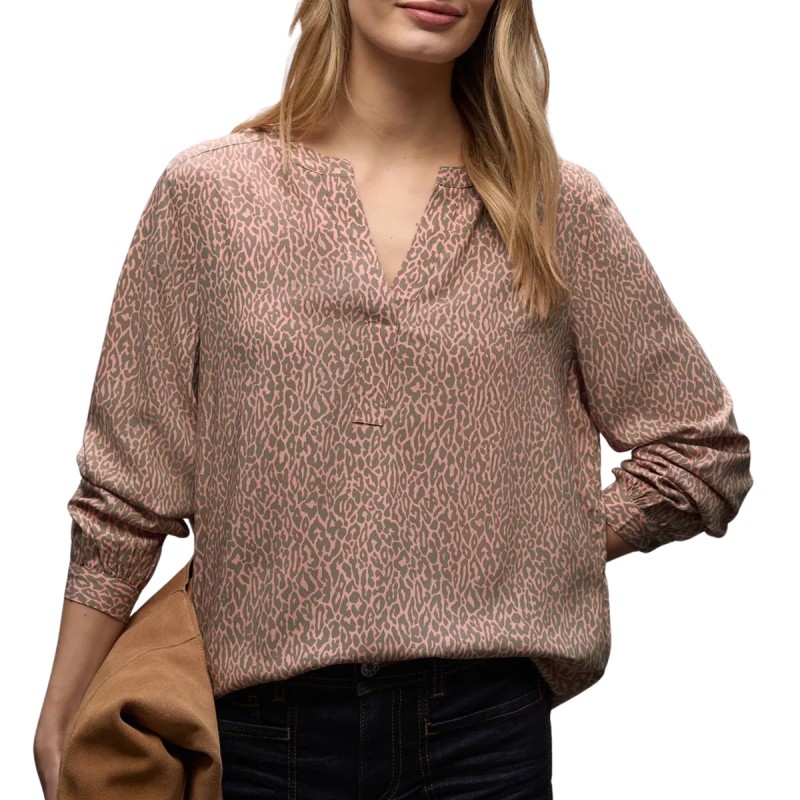 Street One Camisa Leopardo Rosa Marrón Light Apricot Mujer