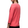 Street One Camiseta Acanalada Rosa Striking Coral Mujer