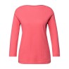 Street One Camiseta Acanalada Rosa Striking Coral Mujer