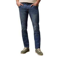 Street One Pantalón Vaquero Jeans Slim Leg Azul Indigo Blue Random Wash Hombre