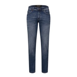 Street One Pantalón Vaquero Jeans Slim Leg Azul Indigo Blue Random Wash Hombre
