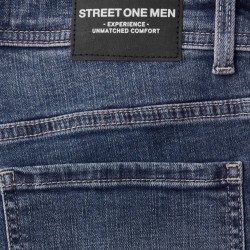 Street One Pantalón Vaquero Jeans Slim Leg Azul Indigo Blue Random Wash Hombre