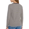 Cecil Camiseta Rayas Melange Azul Marino Beige Mujer