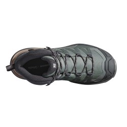 Salomon Bota Trekking X Ultra 360 Mid GTX W Gris Verde Urban Chic Mujer